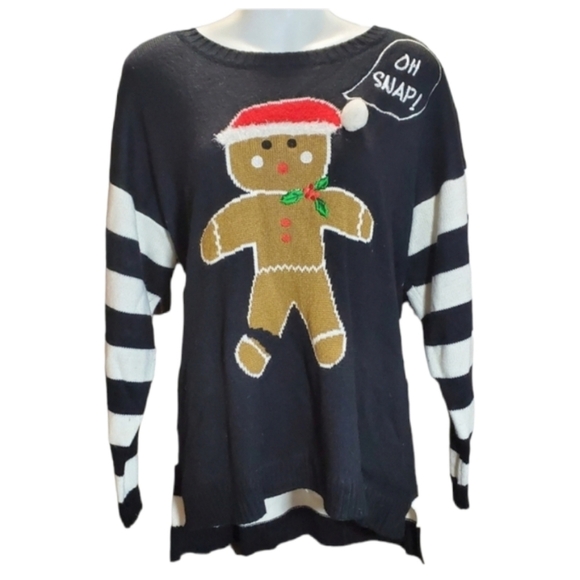 Oh Snap! UNITED STATES SWEATERS gingerbread sweater 1X - Picture 1 of 6